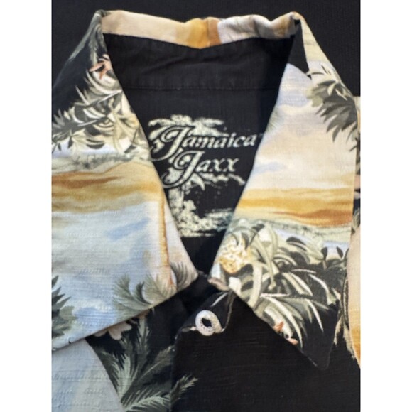 Men's Hawaiian, Aloha, Silk Shirt , Jamaica Jaxx, Tropical~ Size XL - Picture 3 of 3